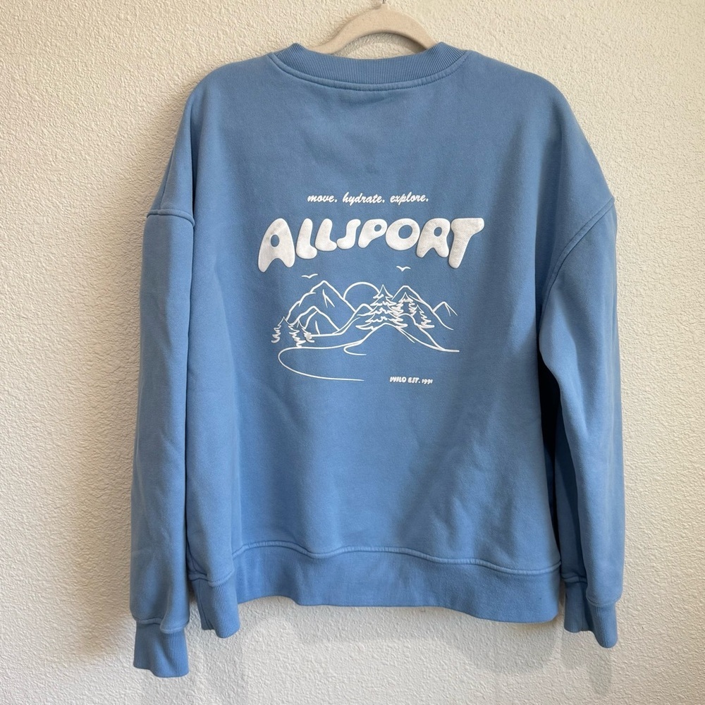 Wilo The Label Womens‎ Large Allsport Outdoor Graphic Sweatshirt Gorpcore Casual